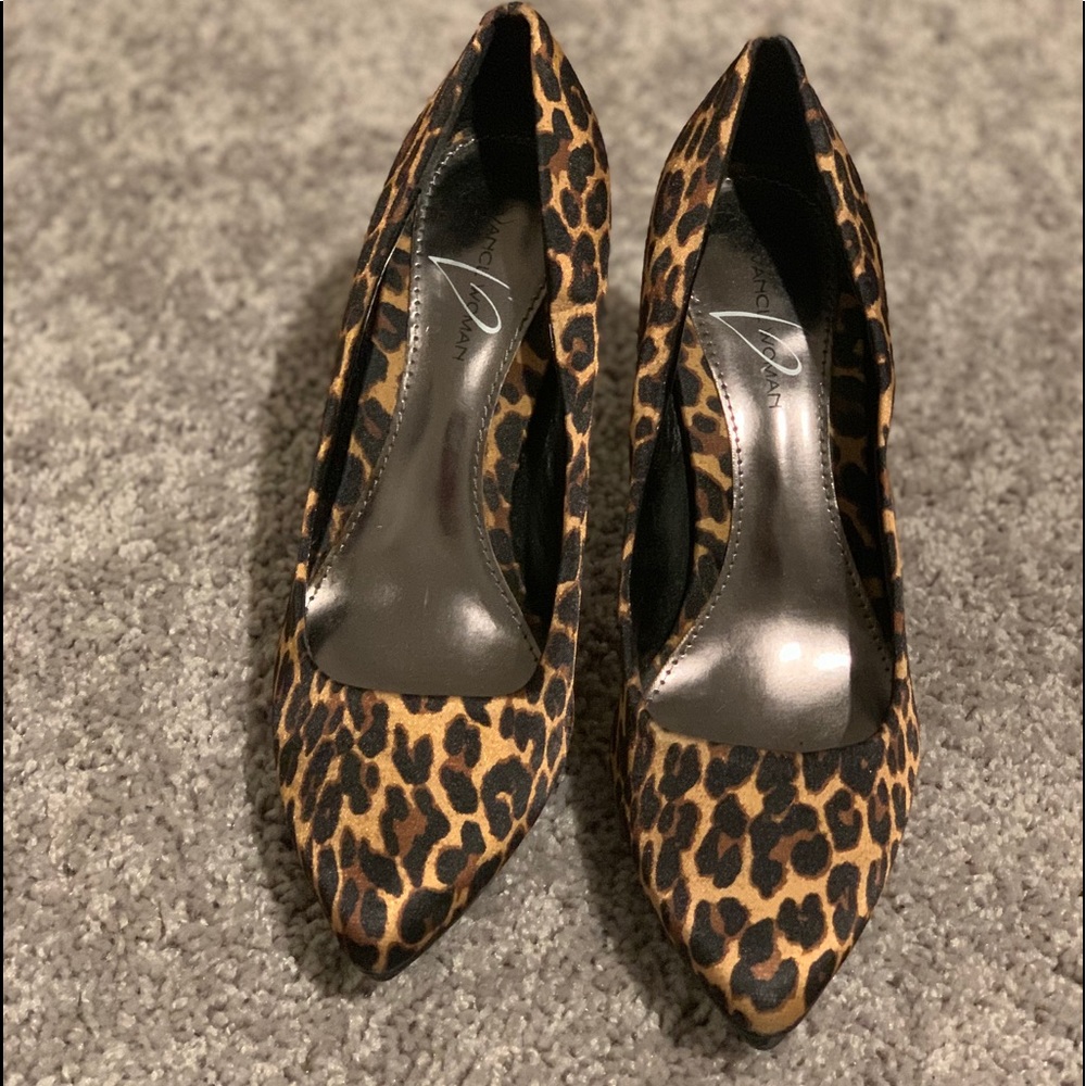 Leopard high heels
